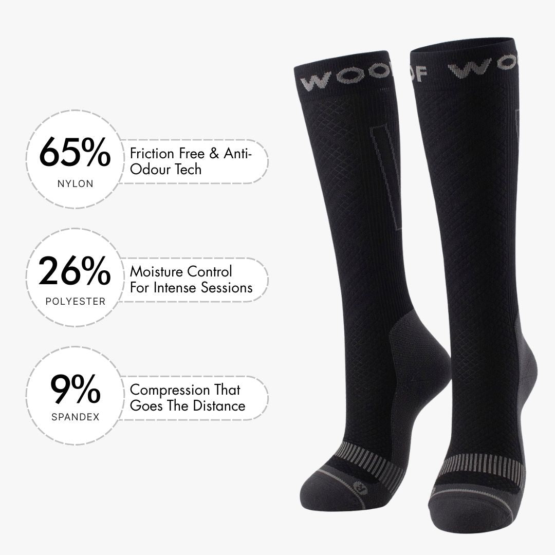 Black Performance Compression Socks