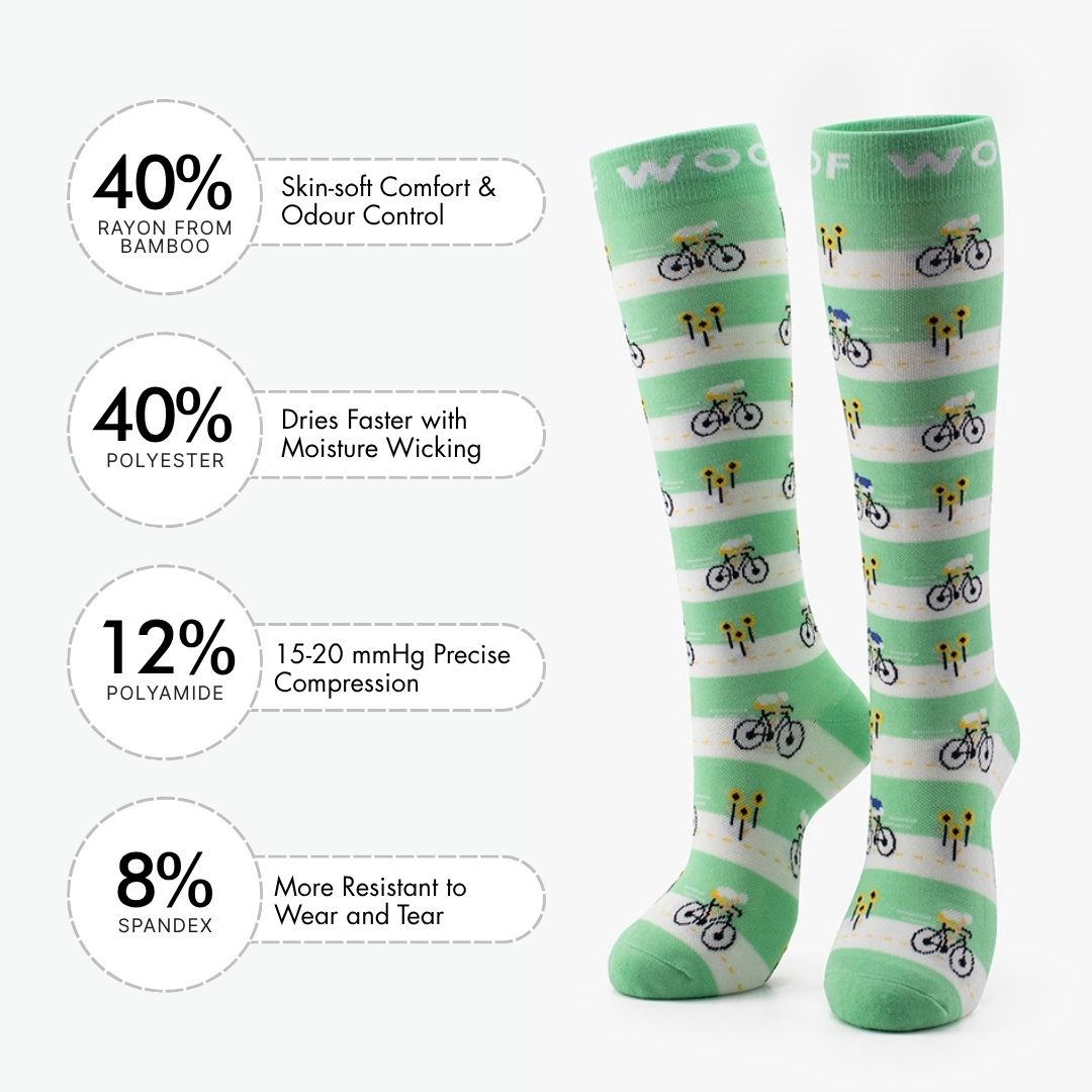Tour de Socks Bamboo Compression Socks