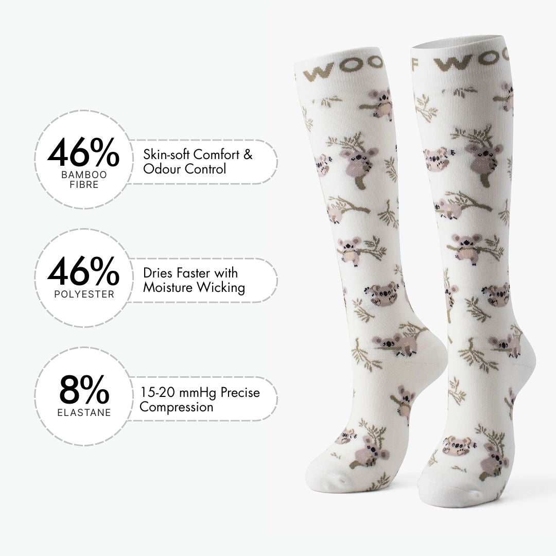 Drop Bear Bamboo Compression Socks