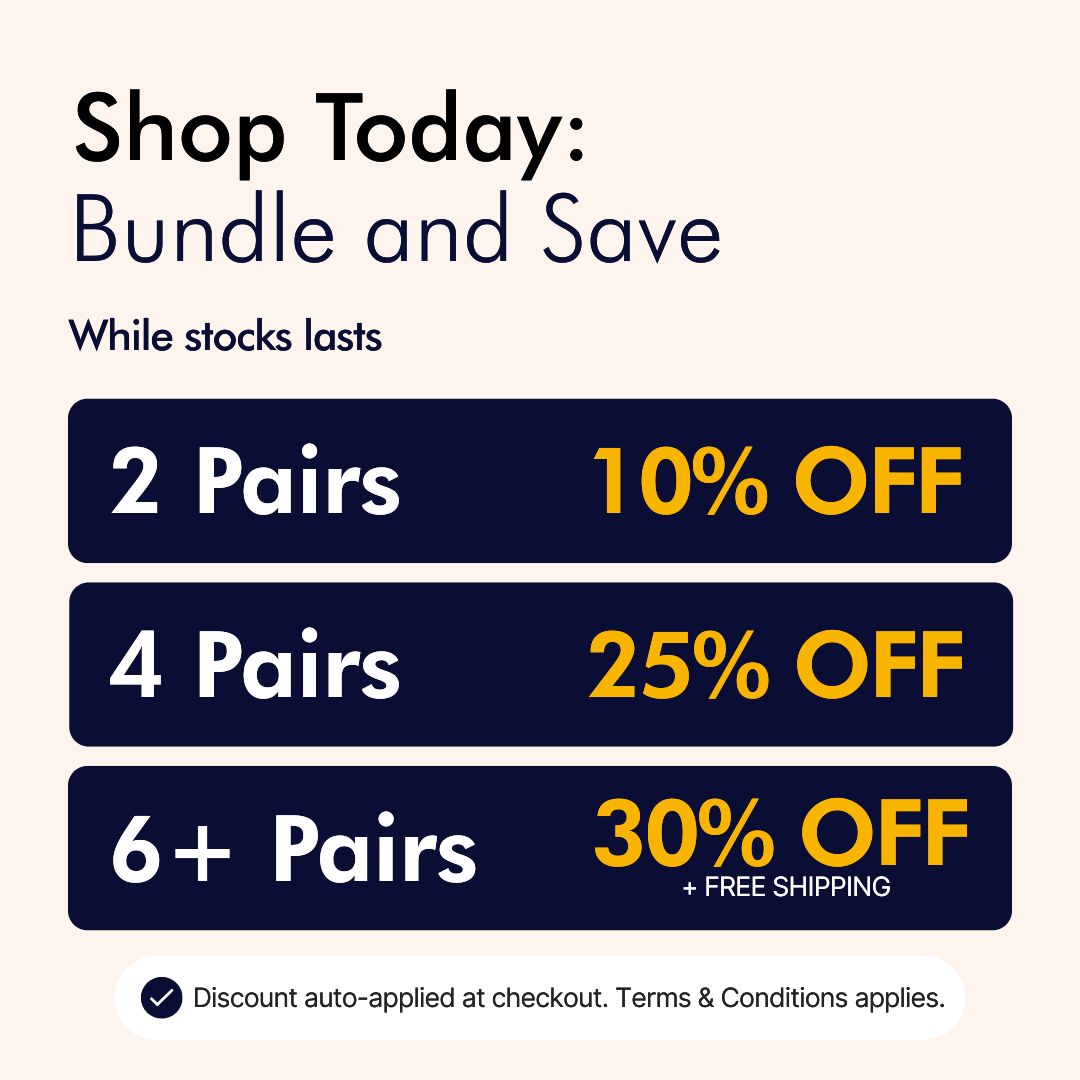 Black & Navy Performance Compression Socks